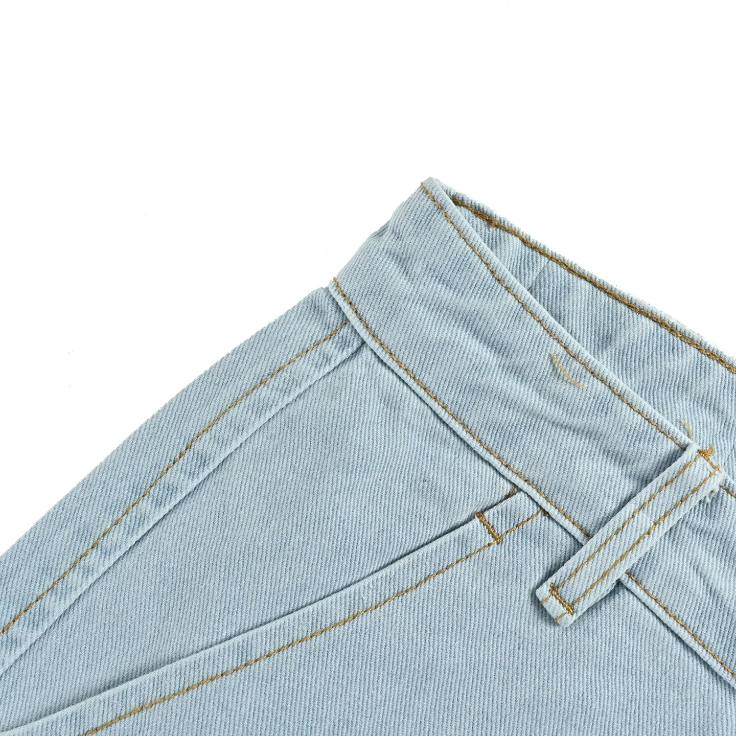 Louis Vuitton/Louis Vuitton logo embroidered rivet five-point denim shorts